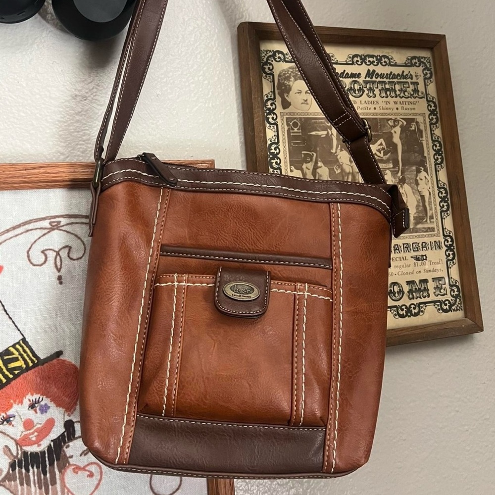 Brown Leather Crossbody Bag